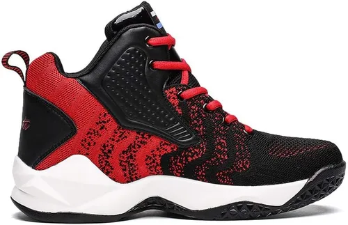 Vista 3 de Tenis de baloncesto unisex ligeros con tejido de mosca, para correr, trotar, baloncesto