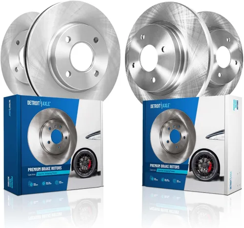 Vista 22 de Detroit Axle - Rotores de freno para Chrysler 200 2015 2016 2017, Rotores de freno de disco de reemplazo: 12.01" pulgadas delantero y 10.95