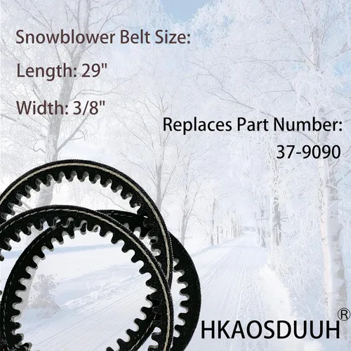 Vista 5 de 37-9090 379090 379090 - Correa en V de tracción para soplador de nieve Toro 421 521 38606 38607 38608 38240 MTD 754-0216 754-0256 Lanzanieves