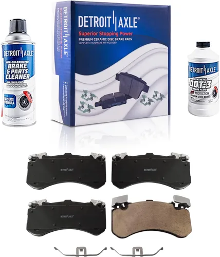 Vista 61 de Detroit Axle - Pastillas de freno de cerámica delanteras Reemplazo de pinza de freno derecha para Dodge Ram 1500 Dakota, Ram 1500 Classic - Juego