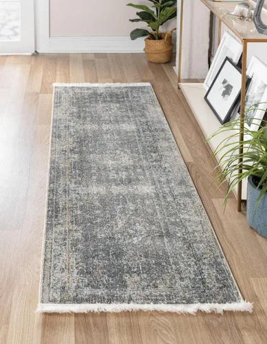 Vista 8 de Unique Loom Baracoa Collection - Alfombra de área La Cabana (2' 2" x 3' 1", gris humo/marrón)