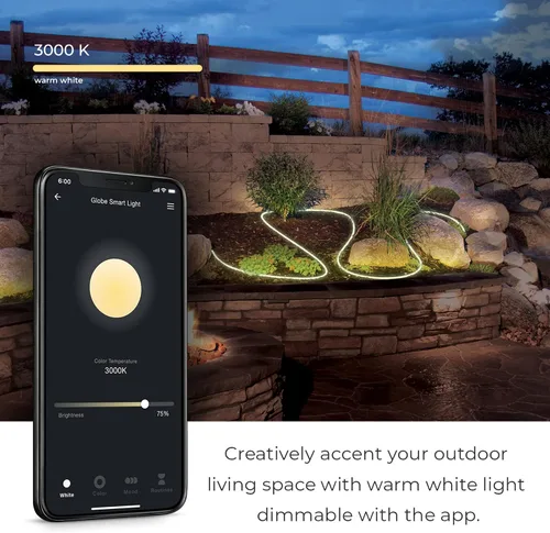 Vista 6 de Globe Electric 50273 Wi-Fi Smart Flexigon Multicolor Cambio RGB LED Plug-in Tira de luz de neón para interiores y exteriores, no requiere