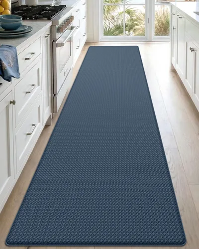 Vista 41 de DEXI Alfombrillas de Cocina Acolchadas Anti Fatiga, 17x59, Alfombra de Pasillo para Estar de Pie Impermeable, Espuma Viscoelástica Cómoda Acolchada