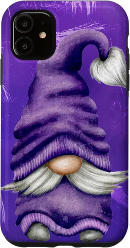 Vista 8 de Cute Gnome Graphic for Gardener and Spring and Summer Purple Case for iPhone 17