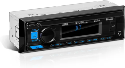 Vista 4 de Planet Audio P350MB solo DIN Bluetooth estéreo del coche, DVD, USB, entrada AUX