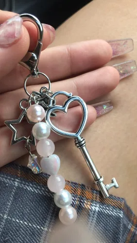 Vista 7 de Lindo llavero Y2k Accesorios para adolescentes y niñas de moda Cosas Preppy Things Y2K Accesorios