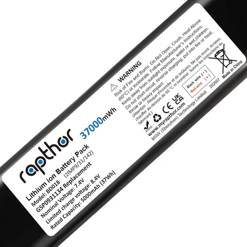 Vista 6 de Rapthor - Batería de repuesto compatible con JBL Xtreme 1 7.4V 37000mWh