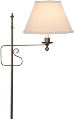 Vista 2 de Upgradelights® Pantalla de repuesto de 10 pulgadas con clip en lino beige