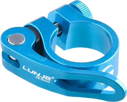 Vista 10 de Azarxis Abrazadera de poste de asiento de bicicleta de liberación rápida de aleación de aluminio para tija de sillín de bicicleta Clip de 1.126 in