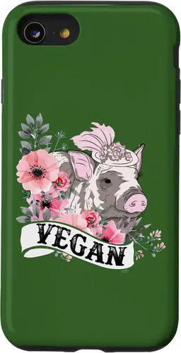 Vista 13 de iPhone 14 Vegan Pig Beautiful Vegan Lover Costume Case