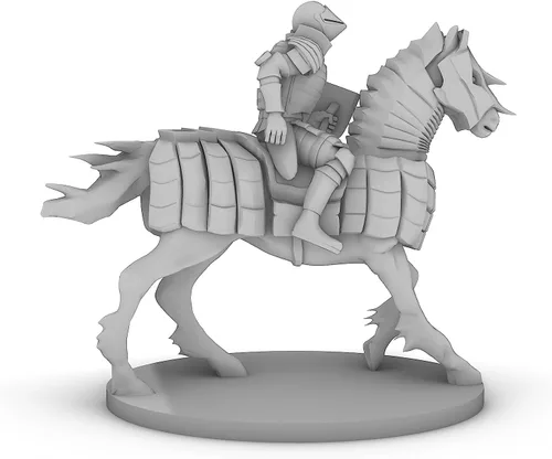 Vista 3 de Human Cavalier 2 Base Tabletop DND Gaming Miniature