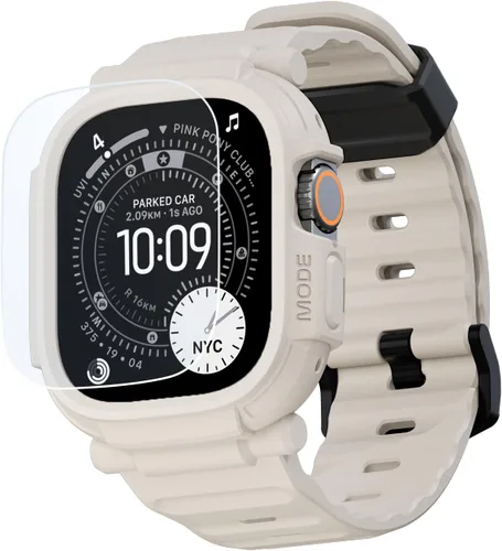 Vista 16 de elkson Quattro Pro Series - Funda resistente para Apple Watch Ultra 3/2/1 de 1.929 in con protector de pantalla de vidrio templado, resistente
