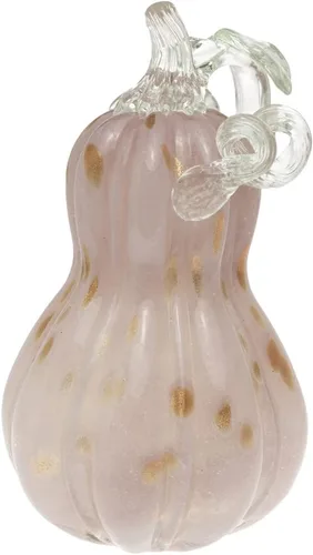 Vista 22 de Boston International Calabaza de cristal para otoño, cosecha, Acción de Gracias, decoración de mesa de vidrio soplado a mano, pequeño, remolino