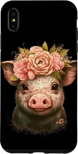 Vista 11 de Pig with Leopard Headband Flower Cute Pig Lover Case for iPhone 17