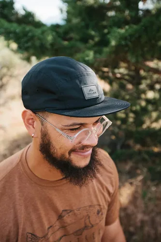 Vista 5 de Tillak Wallowa Kodra - Gorro ligero de nailon Oxford de 5 paneles con cierre a presión