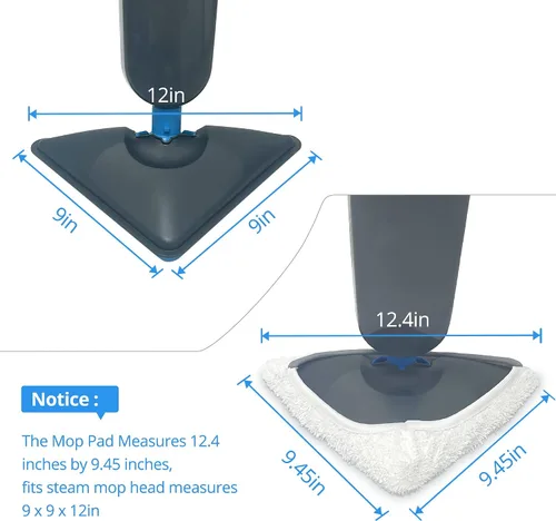Vista 2 de Smilefil - Paquete de 4 almohadillas de repuesto mejoradas para trapeador de vapor 76B2A compatibles con Bissell 94E9T (A) limpiador de vapor ligero