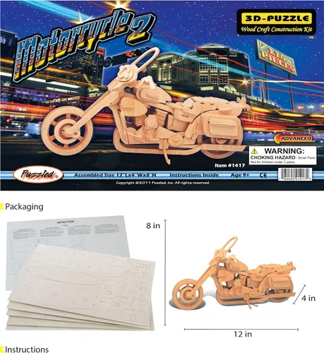 Vista 2 de Rompecabezas 3D - Motocicleta 2