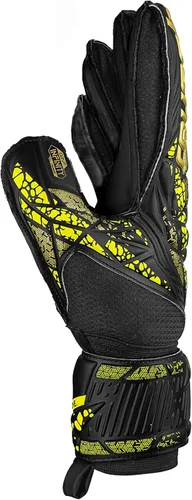 Vista 3 de Reusch Attrakt Infinity - Guantes de portero de fútbol, flexibles y Negro/Dorado