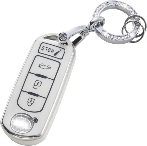 Vista 40 de YO&YOYE Funda para Llavero de TPU con Anillo para Llaves