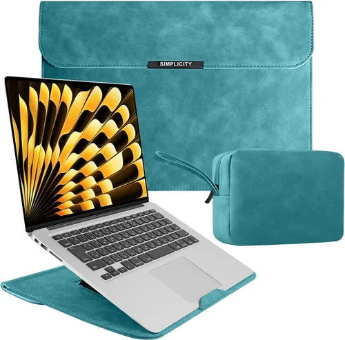 Vista 12 de Funda para portátil de 13-14 pulgadas con soporte para MacBook Neo 13 - Caqui