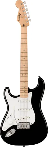 Vista 12 de Guitarra eléctrica Squire Sonic Stratocaster, Sunburst de 2 colores, diapasón de madera de arce, protector blanco