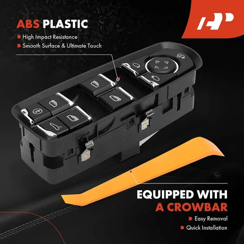 Vista 5 de A-Premium Master - Interruptor de elevalunas eléctrico compatible con Porsche Cayenne 2011-2014, Macan 2015, Panamera 2010-2015 Hatchback, lado