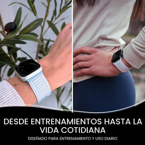 Vista 6 de Solace Sport Adapt - Correas para Apple Watch, nailon transpirable con cierre magnético, correa unisex para reloj inteligente, correa para Apple