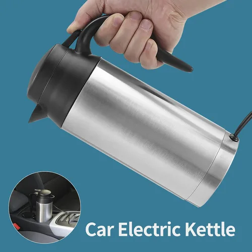 Vista 6 de Sunsbell - Hervidor eléctrico portátil para automóvil, 22.0 fl oz, caldera de agua para automóvil, 12 V, calefacción para automóvil, taza de viaje