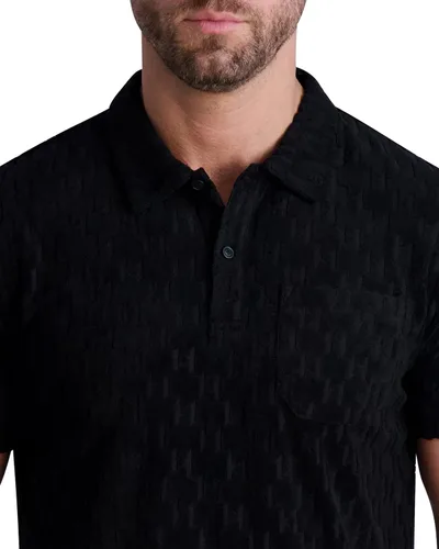 Vista 4 de Karl Lagerfeld Paris Camisa casual de rizo francés para hombre