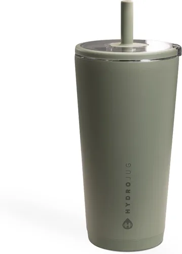 Vista 26 de HydroJug Everyday Tumbler 20 oz – Ceramic-Lined Insulated Tumbler with Straw and Soft-Touch Lid, Cup Holder Friendly, Double-Wall Vacuum Insulation