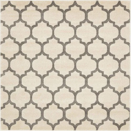 Vista 153 de Unique Loom Trellis Collection - Alfombra de área de Filadelfia, rectangular de 2 pies 2 pulgadas x 3 pies, color morado y marfil