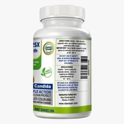Vista 2 de VITAMISAN Herbal Extra Colon Care 200 cápsulas, limpiador de colon y desintoxicación natural protector de flora probiótico - Flora intestinal