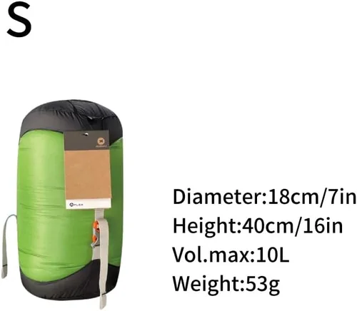 Vista 2 de Camping Compression Sack for Sleeping Bag Accessories 20D Waterproof Nylon Stuff Sack Outdoor Ultralight Storage Bag