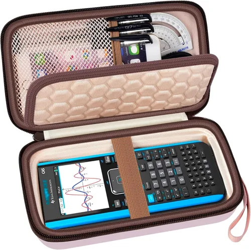 Vista 15 de PAIYULE Estuche rígido para calculadora TI-84 Plus CE/Evo/TI-30XS/TI-Nspire Negro para TI-84
