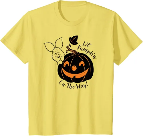 Vista 34 de Disney Camiseta de Halloween Winnie the Pooh Lil' Pumpkin on the Way, Blanco, S