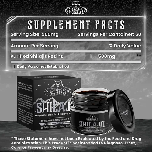 Vista 2 de Shilajit Pure Himalayan Organic - Pure Himalayan Shilajit Supplement - Original Shilajit for Men Pure Shilajit Resin