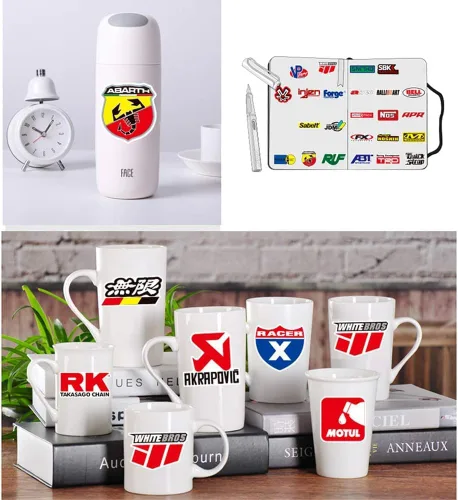 Vista 5 de 100 unidades/Paquete Adhesivos de moda Motocross Motos Dirt Bike Supercross Sin repetición Vinilo Adhesivo Cool Patineta Guitarra Funda de viaje