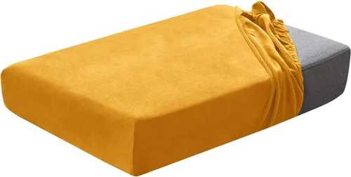 Vista 24 de Juego de fundas de cojín para asiento de sofá, fundas de cojín de terciopelo elástico, repuesto para cojines individuales con tela elástica Aguacate