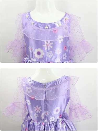 Vista 5 de Bleoavre Vestido de Isabela para cosplay vestido de princesa trajes de Halloween para mujer
