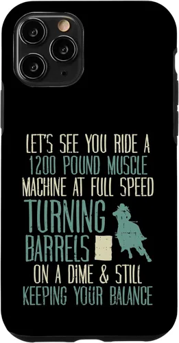 Vista 29 de 1200 Pound Muscle Turning Barrels Racing Rodeo Horse Gift Case for iPhone 17