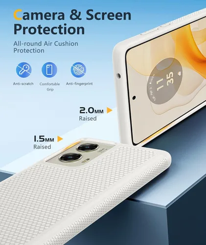Vista 303 de FNTCASE Funda para iPhone 17 Pro: Fundas delgadas translúcidas de color azul claro compatibles con MagSafe, protección completa de la cámara