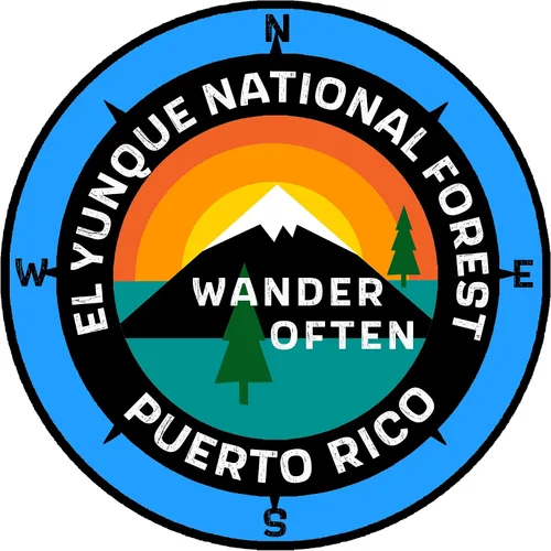 Vista 5 de El Yunque National Forest Puerto Rico – Wander Often – 3.5 pulgadas Ventana Coche Camión Adhesivo Adhesivo Vacaciones Recuerdo Viaje Aventura
