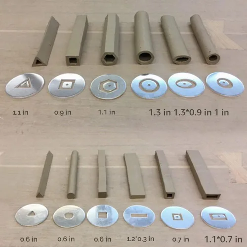 Vista 3 de Pistola extrusora de arcilla, herramienta extrusora de arcilla con 12 moldes diferentes, multicolor