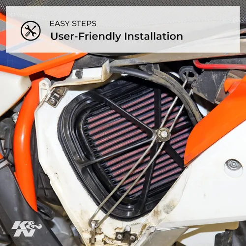 Vista 3 de K&N Filtro de aire del motor: Filtro de aire de alto rendimiento, premium, para vehículos todo terreno: Compatible con YAMAHA 2004-2019