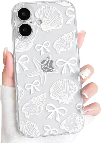 Vista 105 de NITITOP Funda para iPhone 13 Clear Sea Animal - Pez negro Pescado Negro