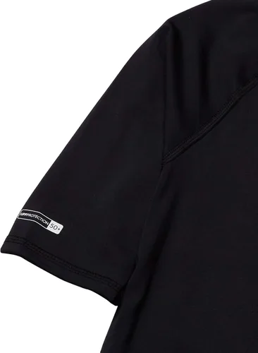 Vista 3 de Quiksilver Camiseta de surf de manga corta para niños, Negro