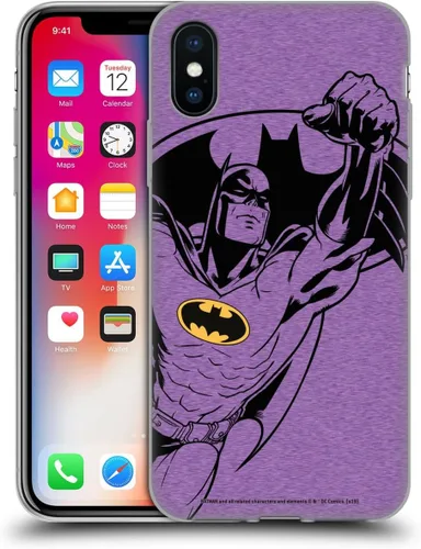 Vista 278 de Head Case Designs Funda de gel con licencia oficial de Batman DC Comics Bat Signal Logos [protección de grado militar] compatible con Apple iPhone 7