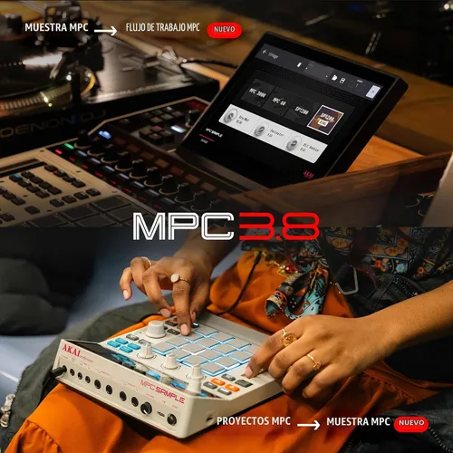 Vista 7 de Akai Professional Centro de producción musical independiente MPC XL Gris