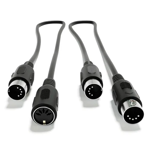 Vista 7 de Cable de audio de extensión MIDI - DIN de 5 pines - macho a macho/hembra [macho a hembra 200 cm - 78.74"]