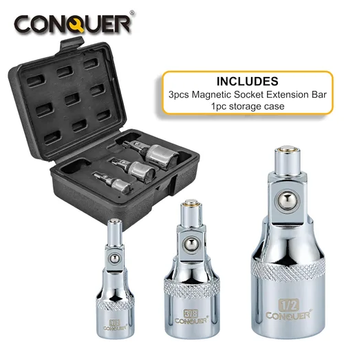 Vista 9 de Conquer Tools Ultimate Precision Bundle: Juego de herramientas de chaflán de desbarbado con hoja de tungsteno premium y barra de extensión magnética